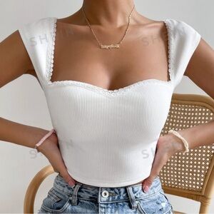 White crop top